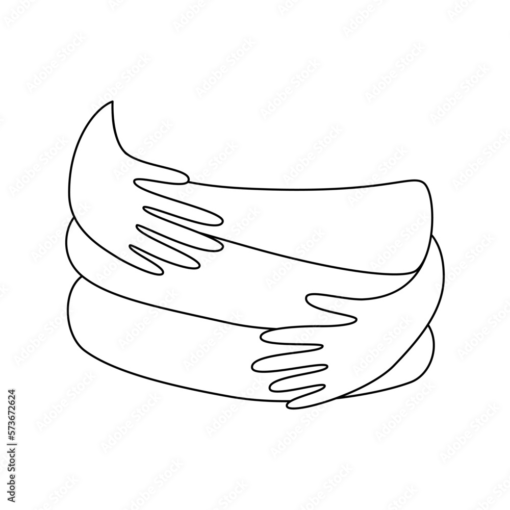 Hands hugging. Embrace yourself arms. Self care and love concept. Support and acceptance sign. Simple line drawing vector illustration. Hands hugging. Embrace yourself arms. Self care and love concept. Support and acceptance sign. Simple line drawing vector illustration.