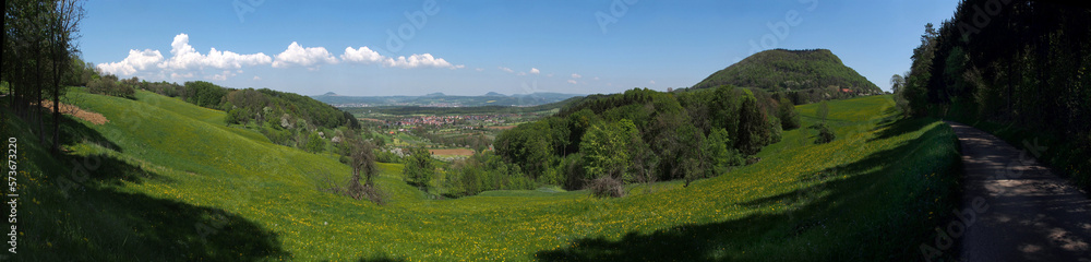 Blick auf die Kaiserberge, Panorama