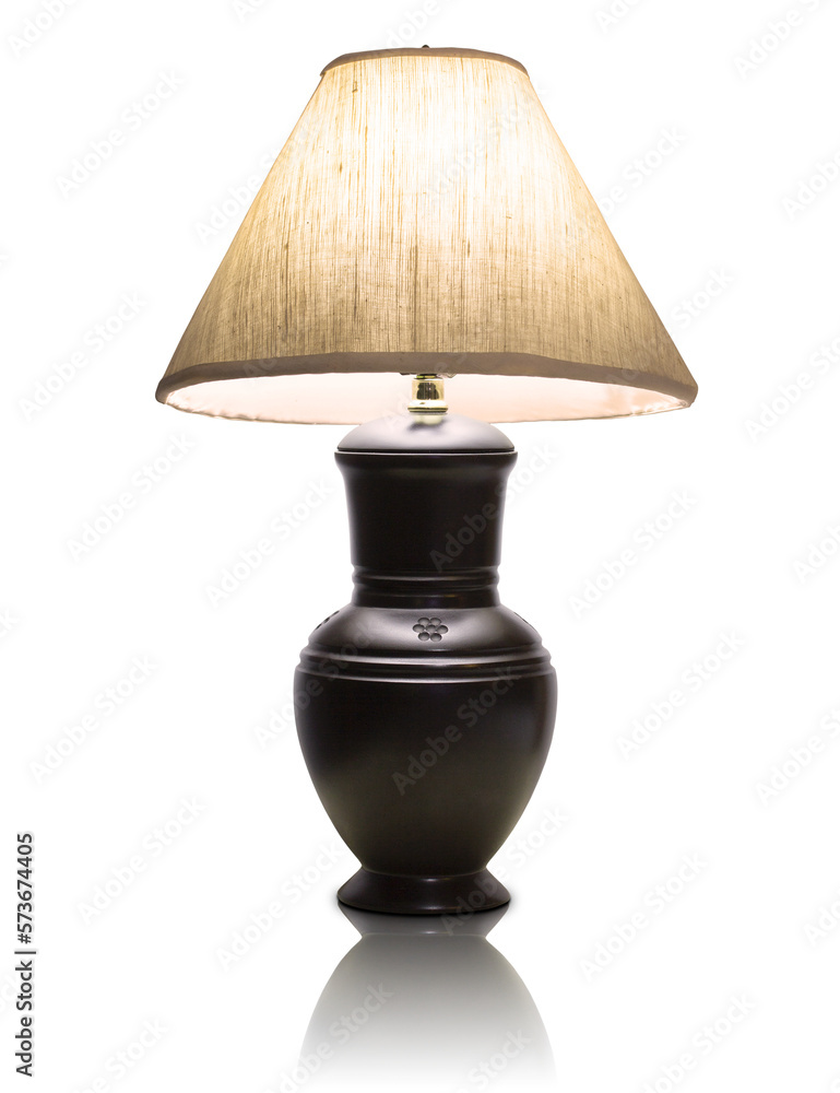 table lamp isolated with reflect floor table lamp isolated with reflect floor