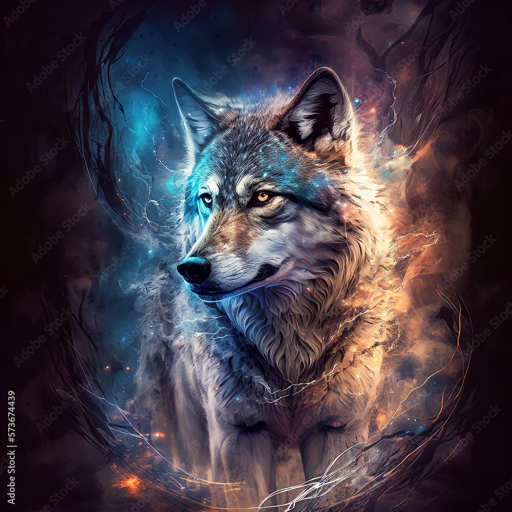 wolf in the fantasy