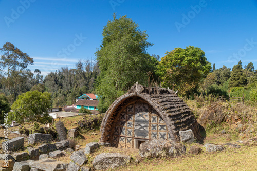 Toda house of worship. This is a tribal worship house in toda settlement,Ooty, Tamilnadu photo