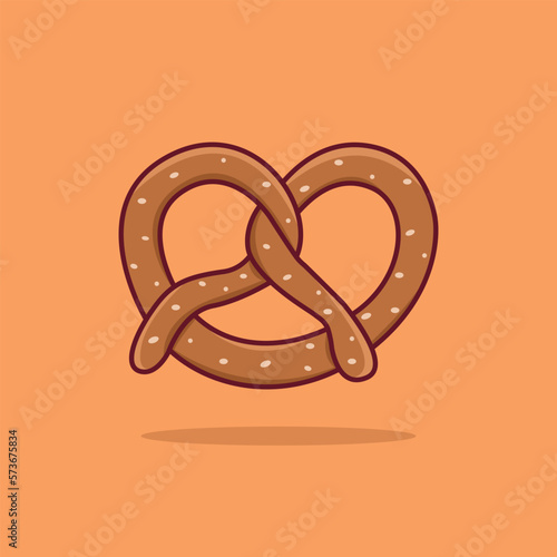 illustration of a pretzel