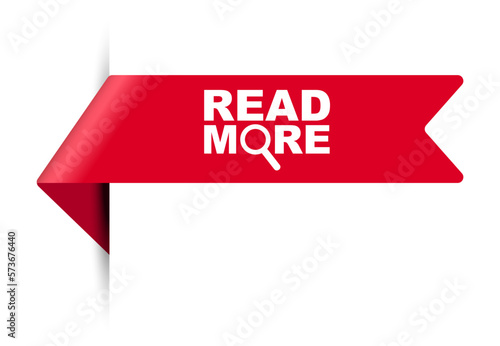 red vector illustration banner read more