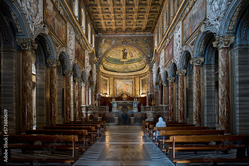 Basilica di San Marco Evangelista al Campidoglio   baroque and renaissance styled church in Rome  Italy