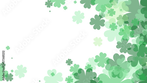 St-Patrick's day Shamrock background with copy space 