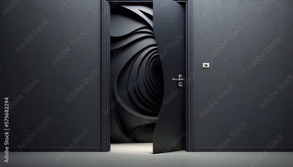 interior, modern door with abstract designed interior, modern door with abstract designed