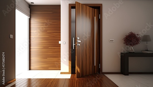 interior, modern door with simple designed