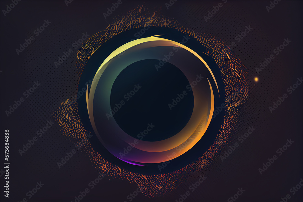 Abstract background with colorful circles. Generative AI Abstract background with colorful circles. Generative AI