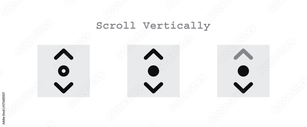 Scroll Vertically Icons Sheet Scroll Vertically Icons Sheet