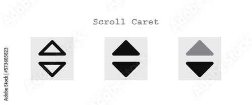 Scroll Caret Icons Sheet