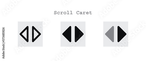 Scroll Caret Icons Sheet