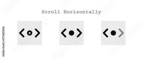 Scroll Horizontally Icons Sheet