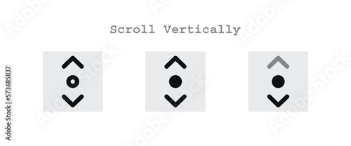Scroll Vertically Icons Sheet