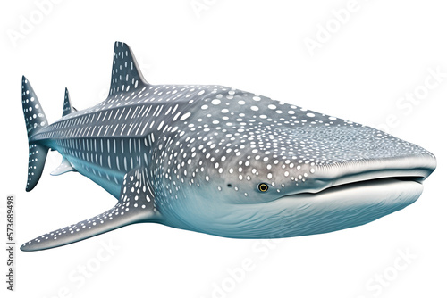 Whale shark, isolated on transparent background. Generative Ai