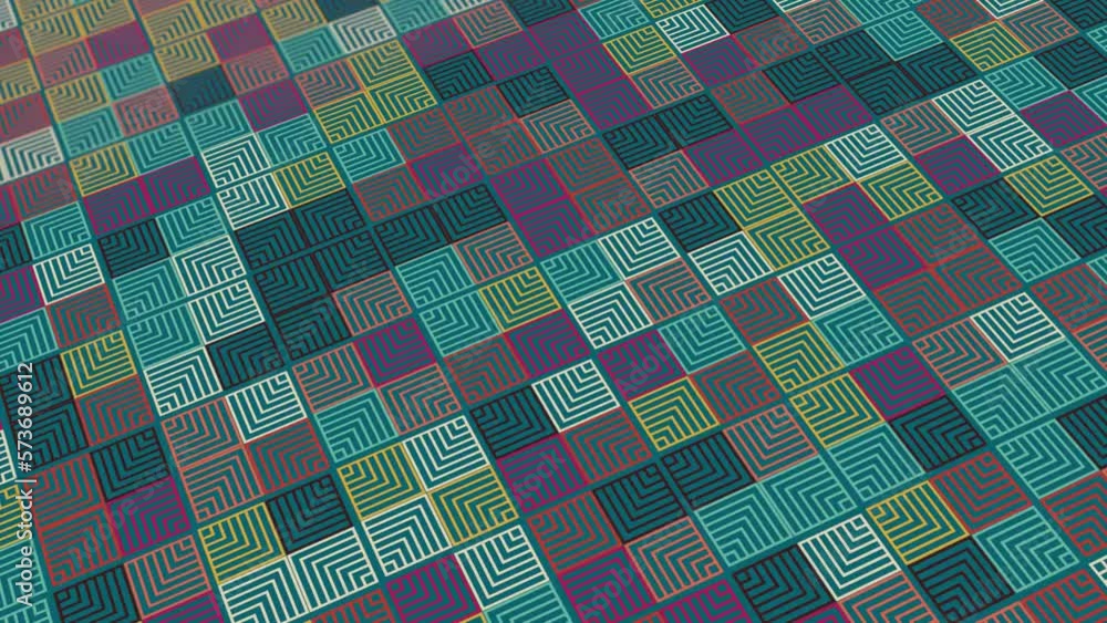 animated abstract pattern With geometric elements in retro vintage tones. gradient background animated abstract pattern With geometric elements in retro vintage tones. gradient background