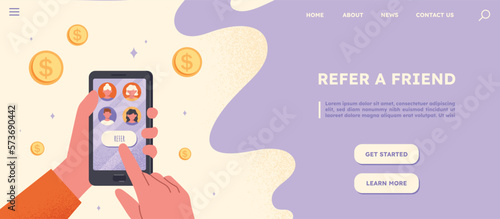 Refer friend concept