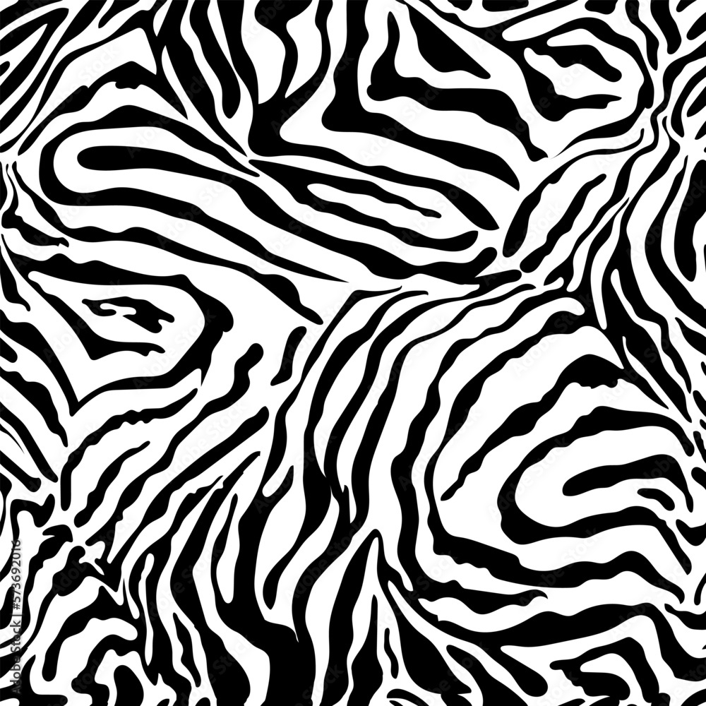 Vector illustration of seamless zebra pattern Vector illustration of seamless zebra pattern