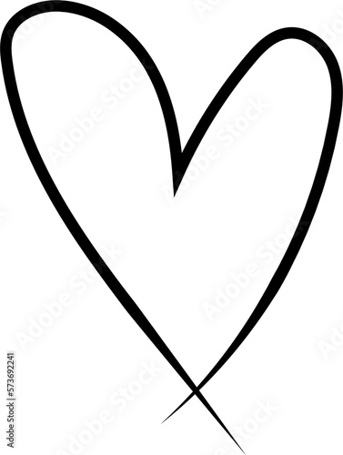 heart design illustration isolated on transparent background