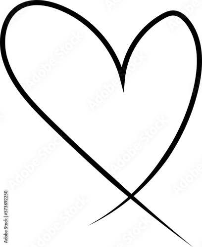 heart design illustration isolated on transparent background