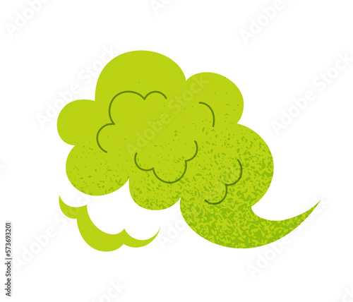 Stinky green cloud concept