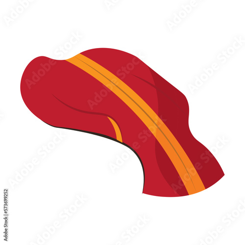 Isolated red pope clothes icon Vector