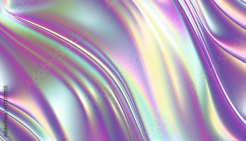 Holographic Foil - Abstract Background - Texture - Generative AI photo