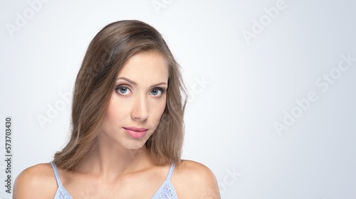 Beautiful young woman with clean skin