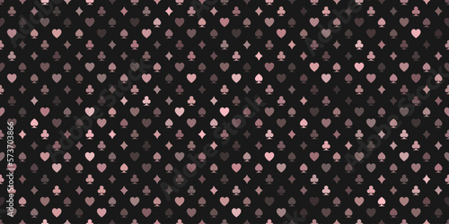 Background with icons of playings cards
