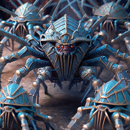 Robotik Spider Army with Red eyes photo