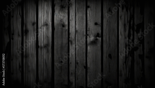 Background black wood texture created with generative AI