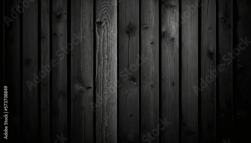 Background black wood texture created with generative AI