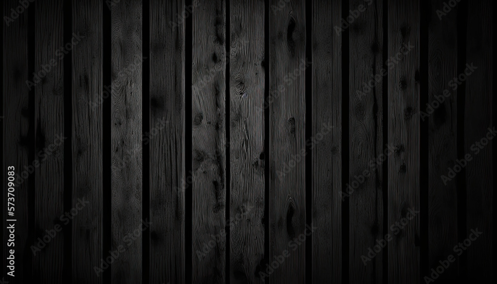 Background black wood texture created with generative AI Background black wood texture created with generative AI