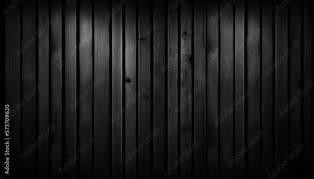 Background black wood texture created with generative AI Background black wood texture created with generative AI