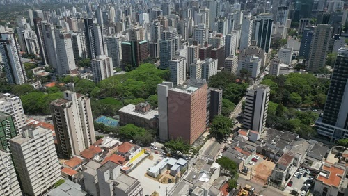 aerial view of the city