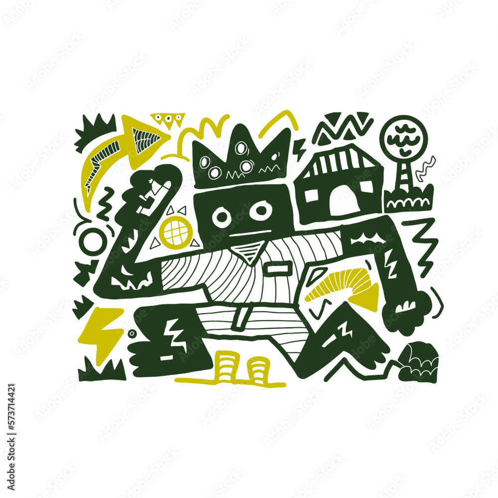 Vector GDN doodle art Vector GDN doodle art