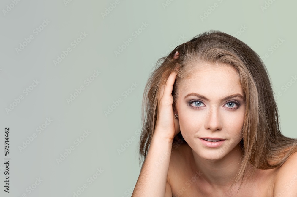 Happy young woman with perfect skin. Happy young woman with perfect skin.