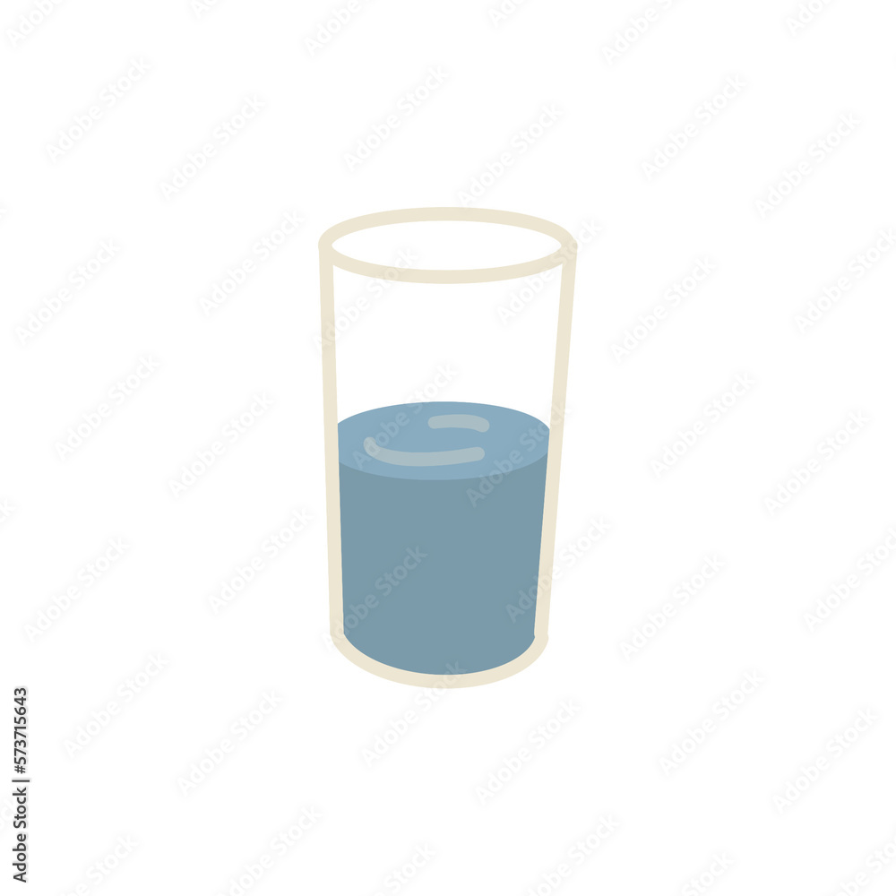 glass of water doodle illustration isolated on white background glass of water doodle illustration isolated on white background