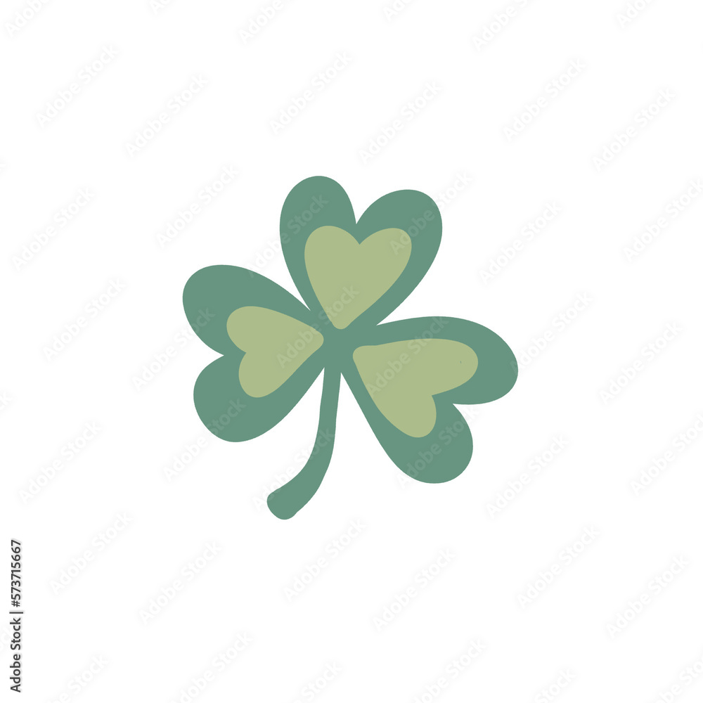 three leaf clover illustration isolated on white background, , Doodle elements, diary and notebook stickers, three leaf clover illustration isolated on white background, , Doodle elements, diary and notebook stickers,