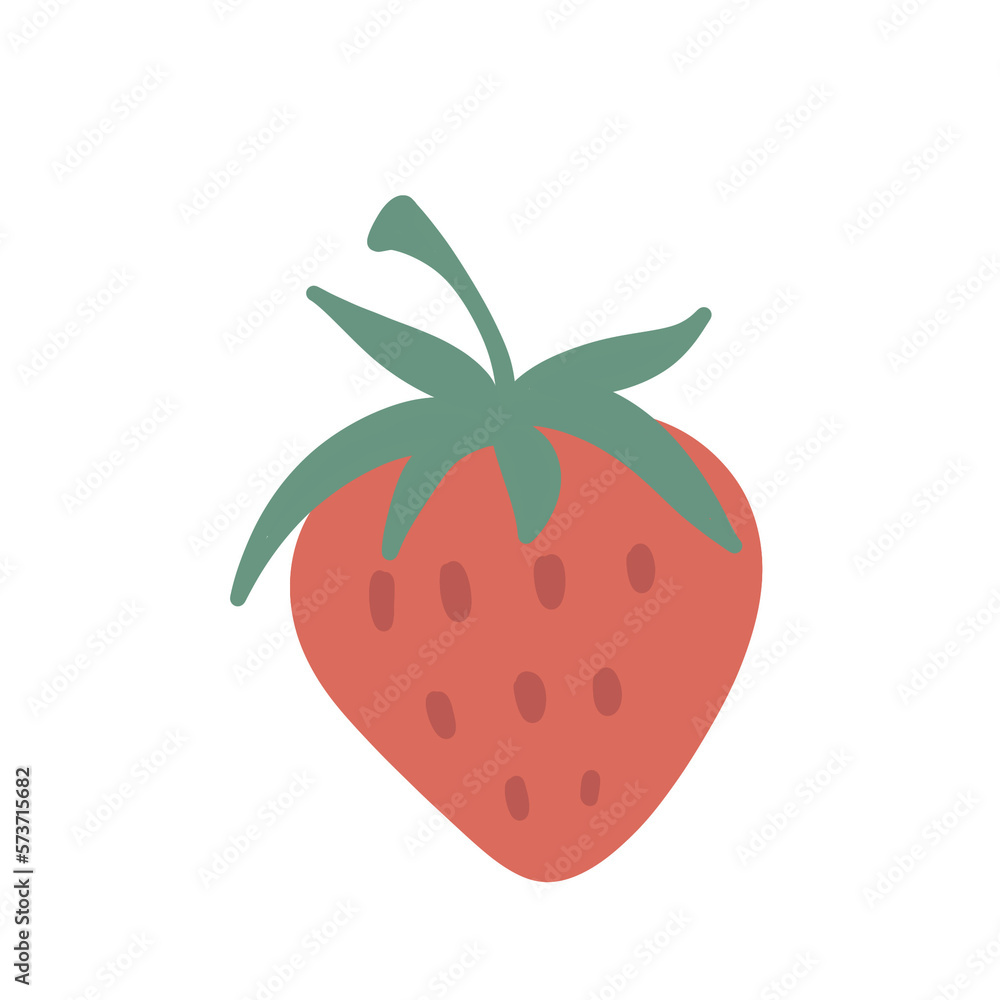 strawberry illustration isolated on white background strawberry illustration isolated on white background