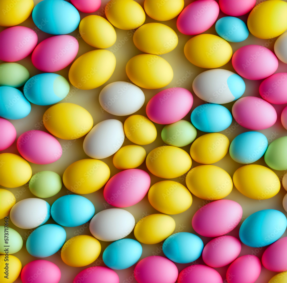 Easter banner with colorful Easter Egg. Generative AI Easter banner with colorful Easter Egg. Generative AI