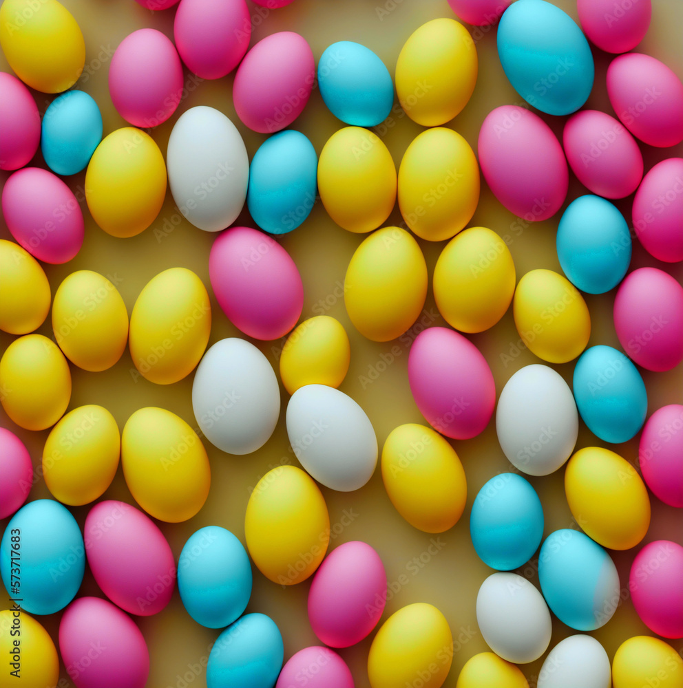 Easter banner with colorful Easter Egg. Generative AI Easter banner with colorful Easter Egg. Generative AI