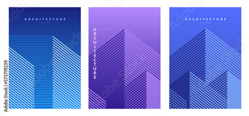 Canvastavla Abstract geometric company brochure