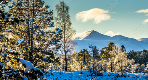 winter mountain landscape photo