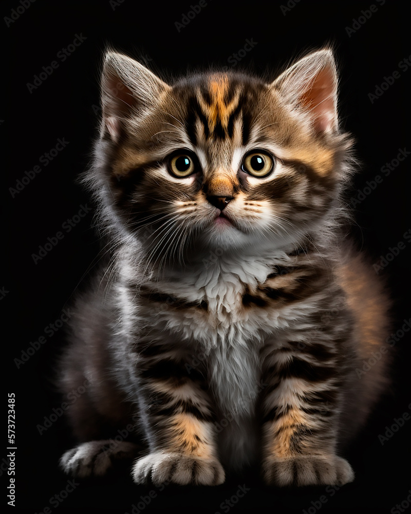 shorthair cat, kitten, AI