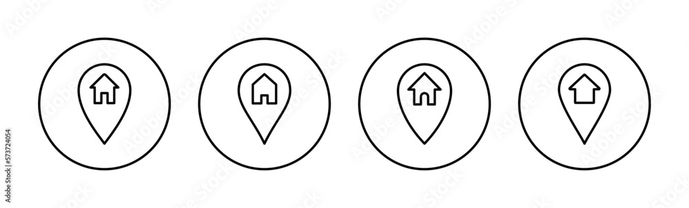 Address icon vector for web and mobile app. home location sign and symbol. pinpoint Address icon vector for web and mobile app. home location sign and symbol. pinpoint