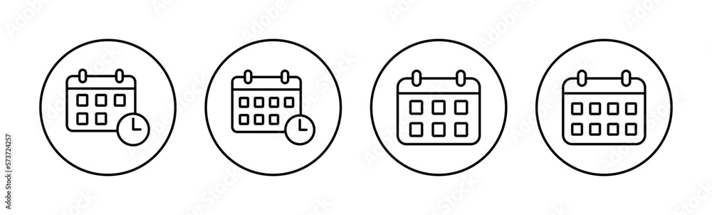 Calendar icon vector for web and mobile app. Calender sign and symbol. Schedule icon symbol Calendar icon vector for web and mobile app. Calender sign and symbol. Schedule icon symbol