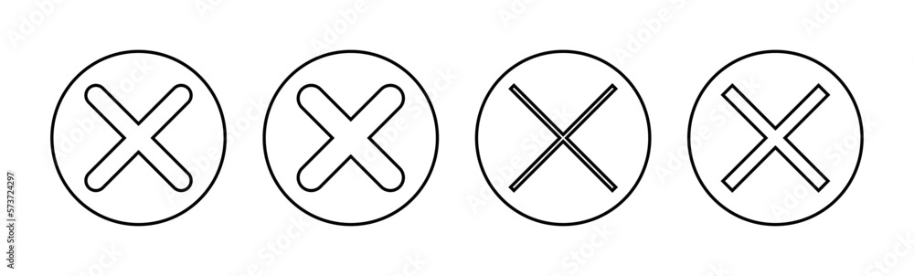 Close icon vector for web and mobile app. Delete sign and symbol. cross sign Close icon vector for web and mobile app. Delete sign and symbol. cross sign