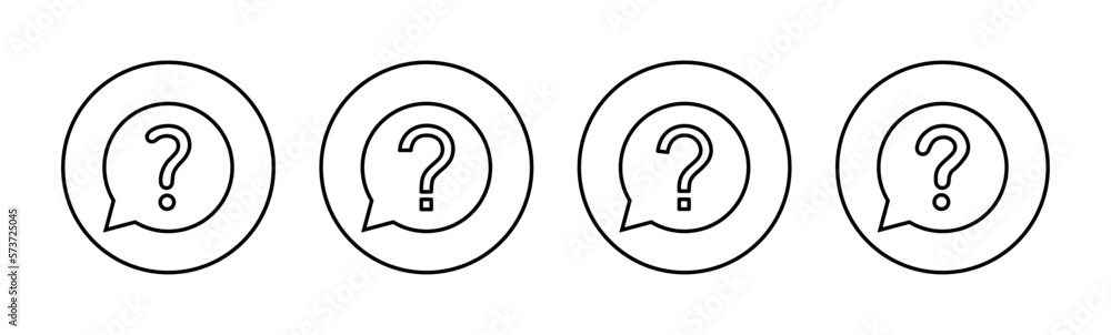 Question icon vector for web and mobile app. question mark sign and symbol Question icon vector for web and mobile app. question mark sign and symbol