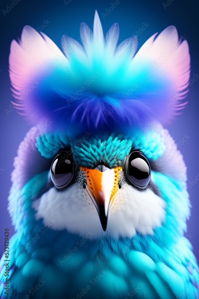 Fototapeta premium blue bird eye