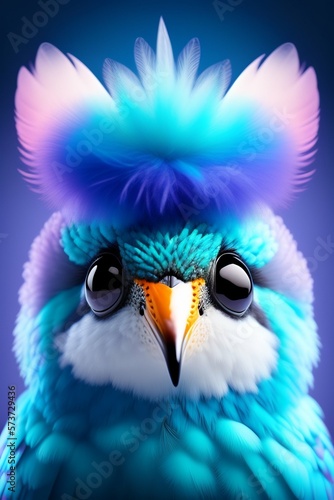 blue bird eye